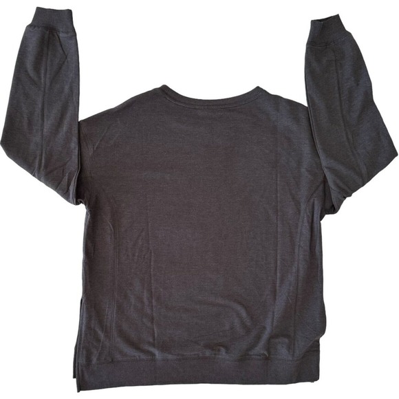 Wildfox Womens Easy Does It Graphic Sweatshirt Gray Pullover Stretch Medium New - Picture 2 of 9